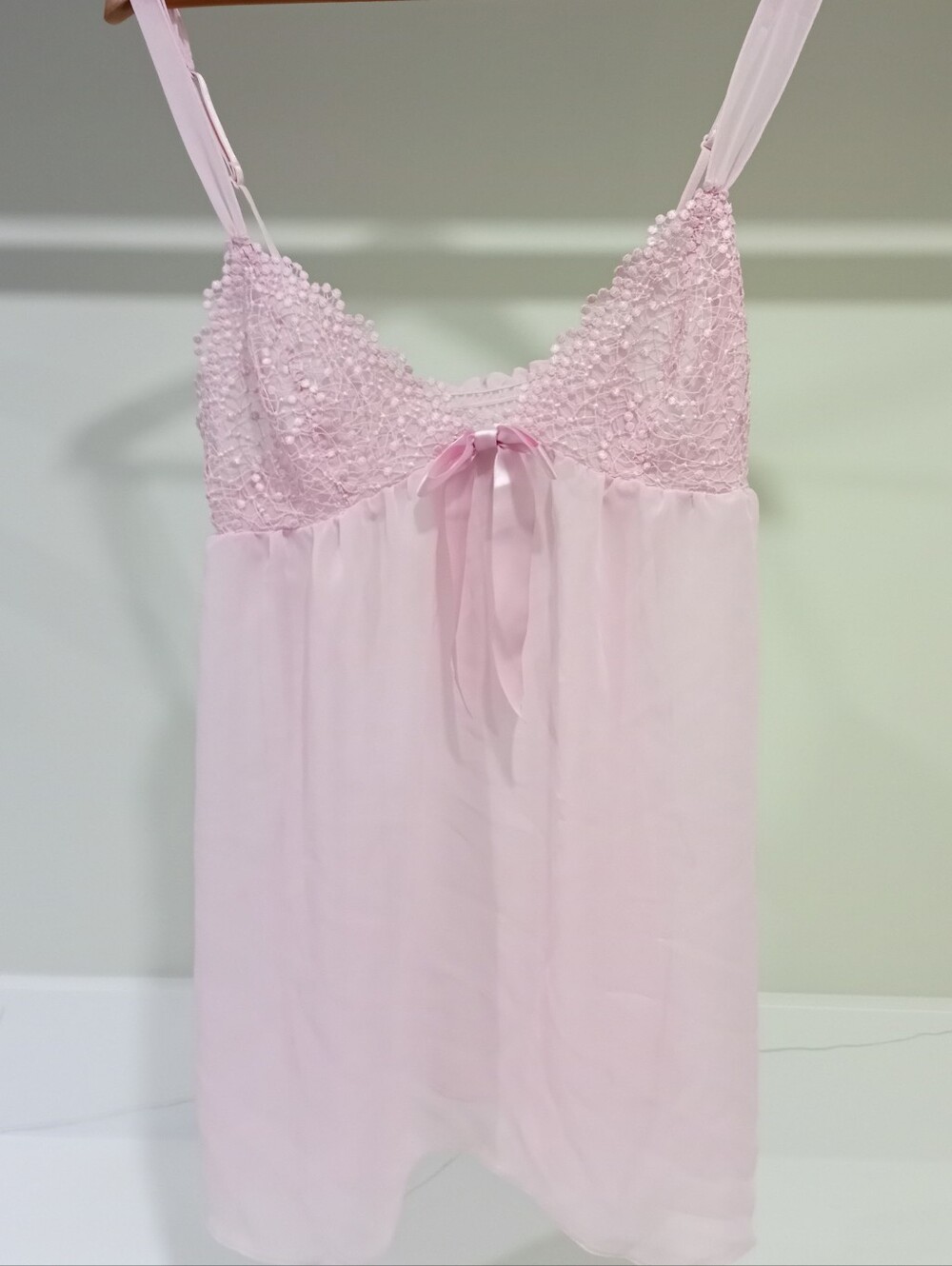 La Senza Pink Babydoll Style Lingerie Nightgown